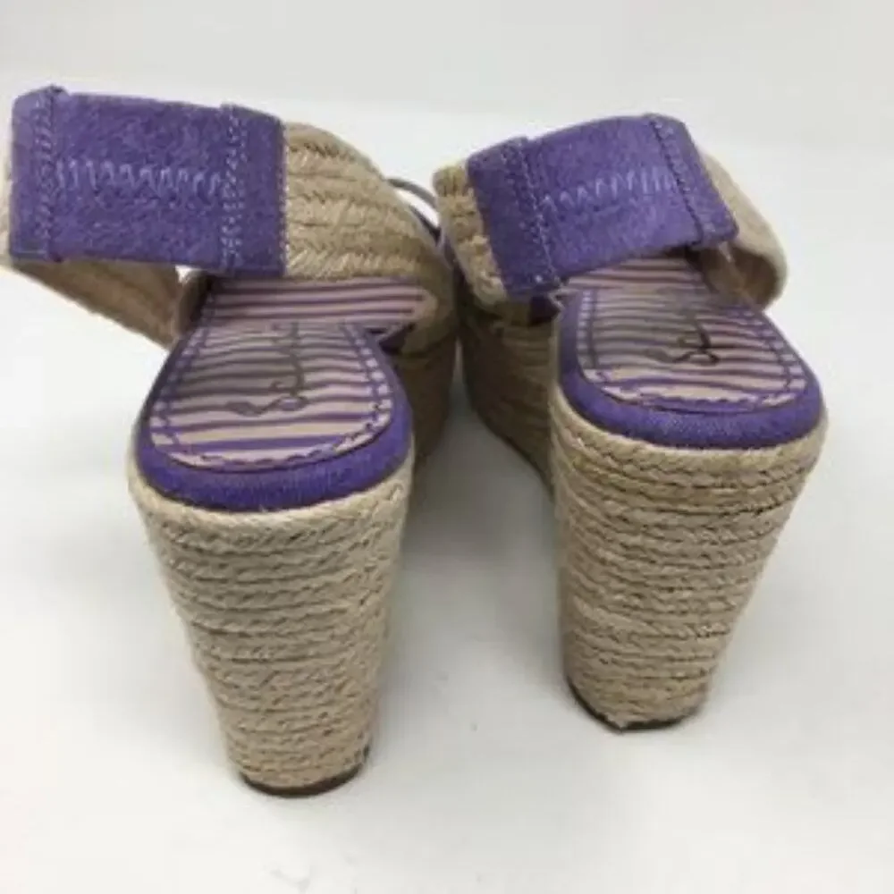Splendid Purple Espadrille Wedges size 7.5M